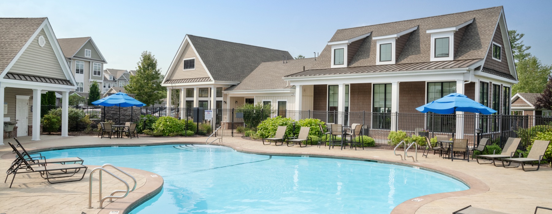 outdoor pool with sundeck