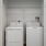 a washing machine in a closet